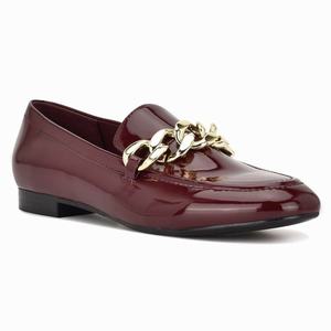 Nine West Chain Slip-On Loafers - Red - Ireland (VZ9218734)